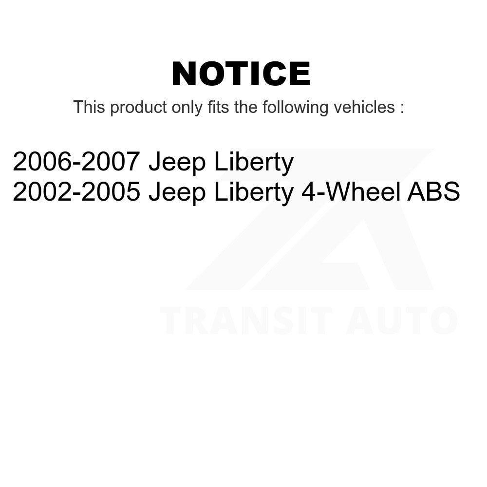 Front Wheel Bearing And Hub Assembly Kit For Jeep Liberty