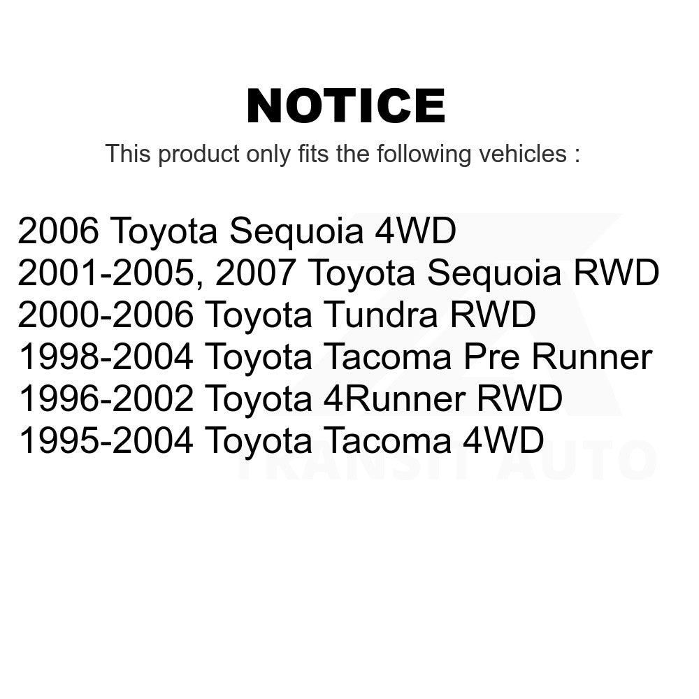 Front Wheel Bearing And Race Set Pair For Toyota Tacoma Tundra 4Runner Sequoia