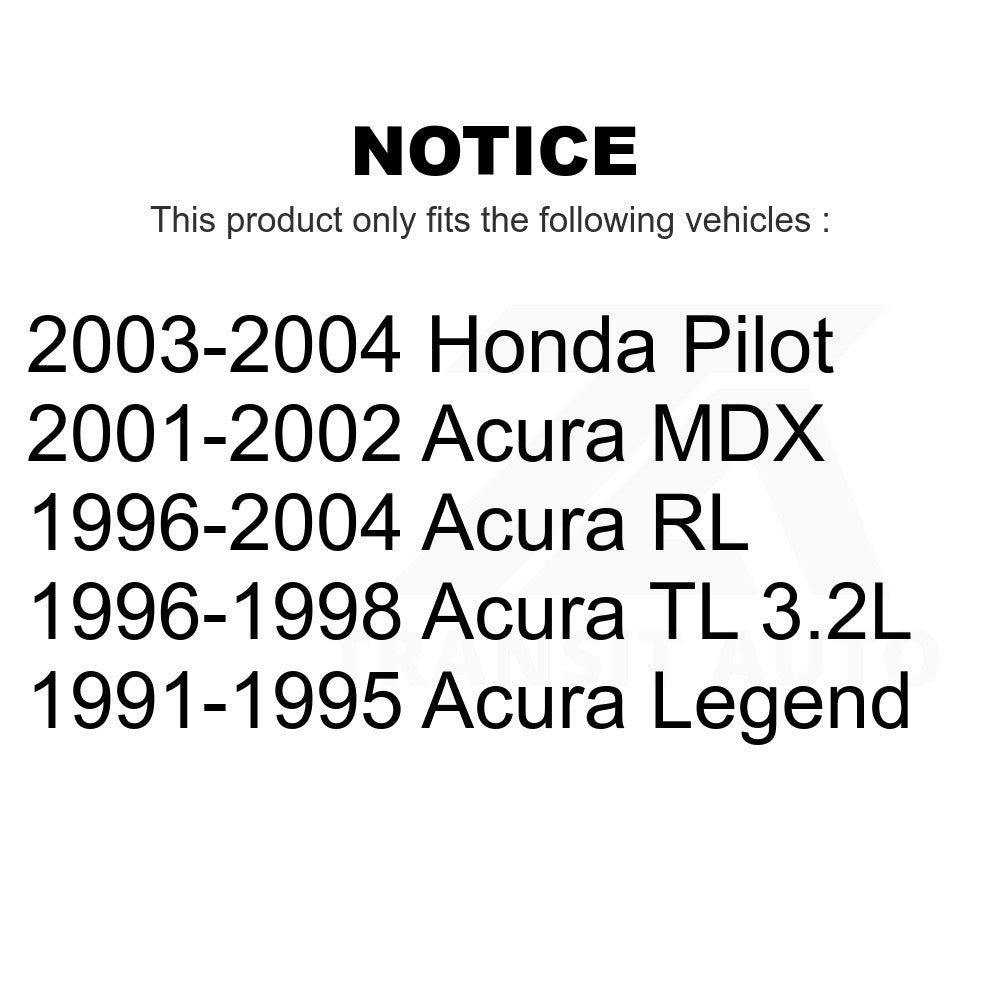 Front Wheel Bearing Pair For Honda Pilot Acura MDX RL Legend TL