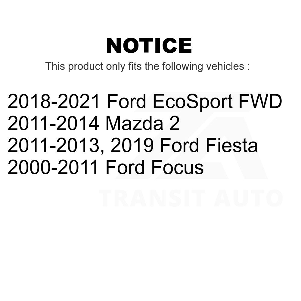 Front Wheel Bearing Pair For Ford Focus Fiesta EcoSport Mazda 2