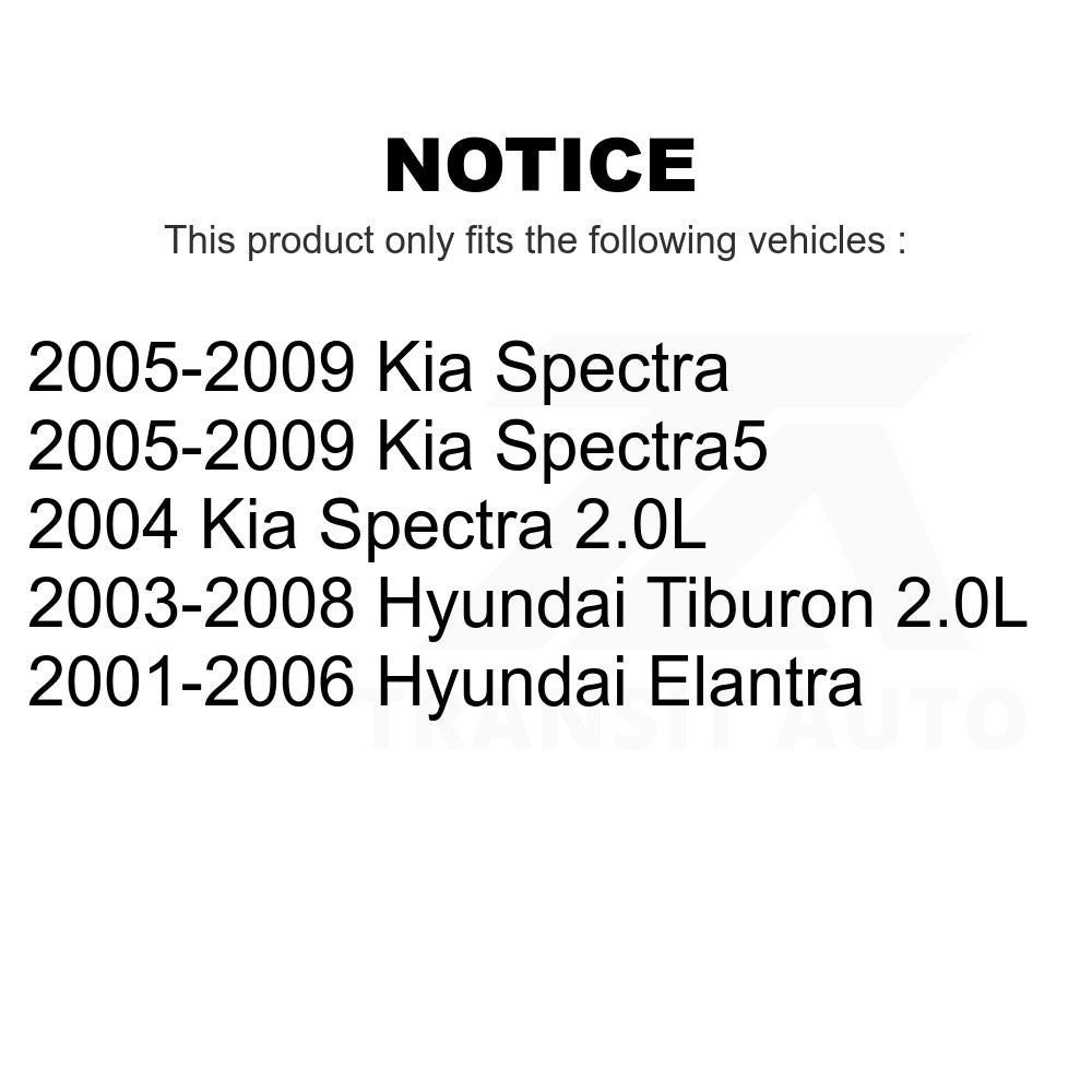 Front Wheel Bearing Pair For Hyundai Elantra Kia Spectra Tiburon Spectra5