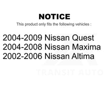 Load image into Gallery viewer, Rear Wheel Bearing And Hub Assembly Pair For Nissan Altima Maxima Quest