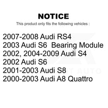 Load image into Gallery viewer, Rear Wheel Bearing And Hub Assembly Pair For Audi S4 RS4 A8 Quattro S8 S6