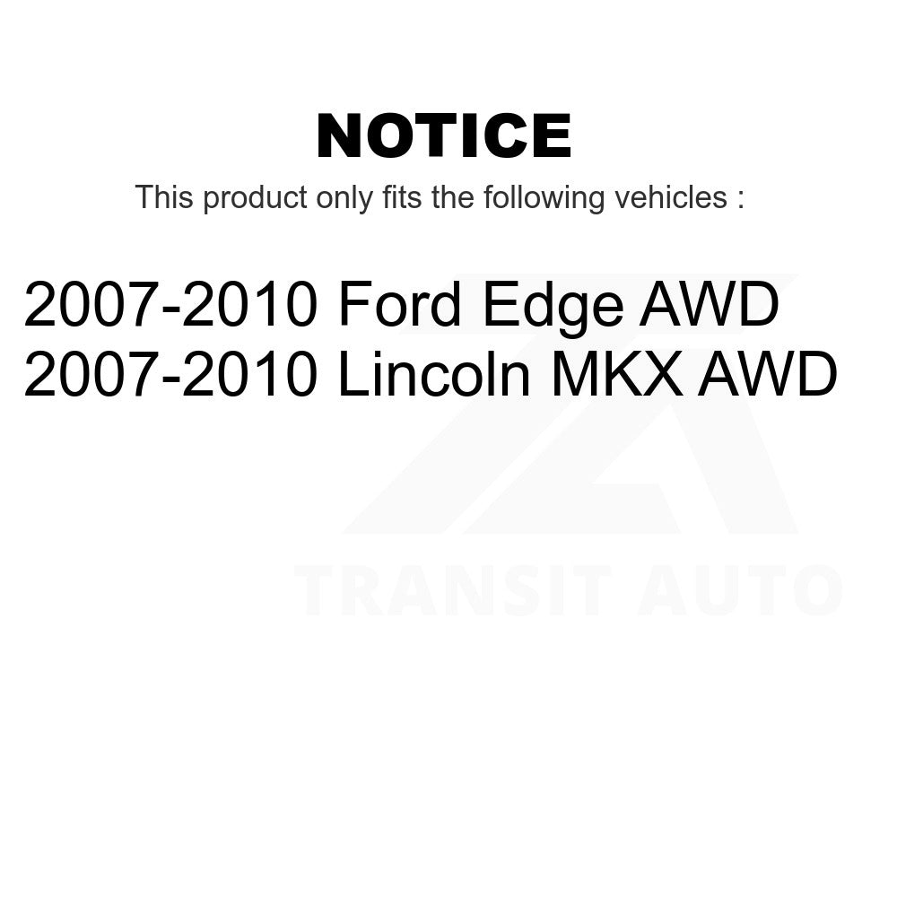 Rear Wheel Bearing And Hub Assembly Pair For 2007-2010 Ford Edge Lincoln MKX AWD