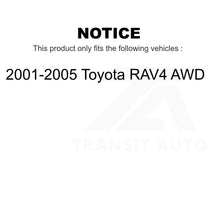 Charger l&#39;image dans la galerie, Rear Wheel Bearing And Hub Assembly Pair For 2001-2005 Toyota RAV4 AWD