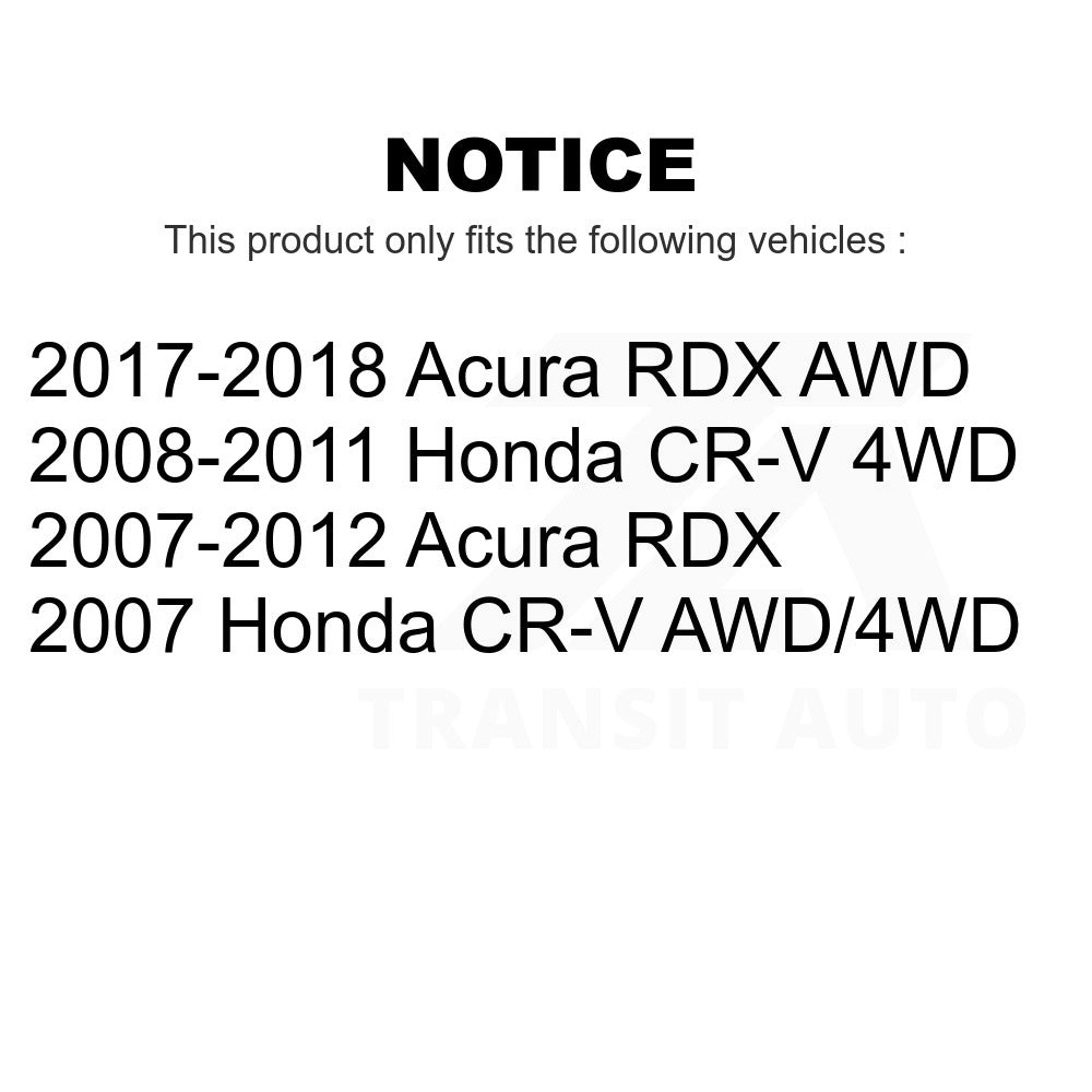 Rear Wheel Bearing And Hub Assembly Pair For Honda CR-V Acura RDX