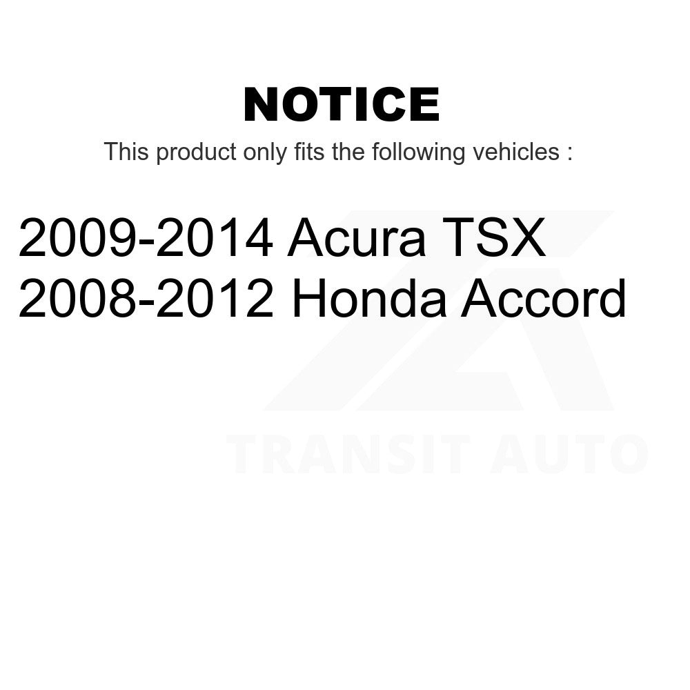 Rear Wheel Bearing And Hub Assembly Pair For Honda Accord Acura TSX