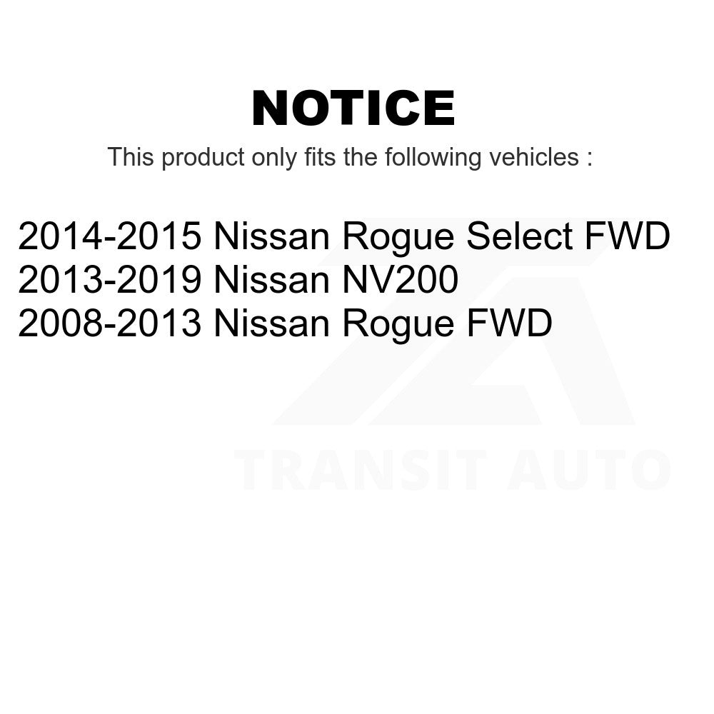 Rear Wheel Bearing And Hub Assembly Pair For Nissan Rogue Select NV200