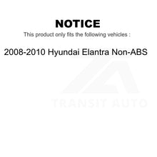 Charger l&#39;image dans la galerie, Rear Wheel Bearing And Hub Assembly Pair For 2008-2010 Hyundai Elantra Non-ABS