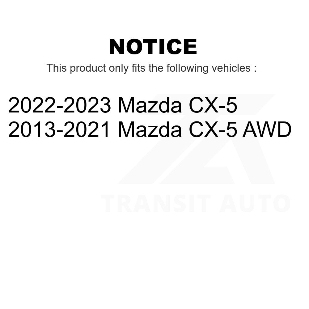 Rear Wheel Bearing And Hub Assembly Pair For Mazda CX-5