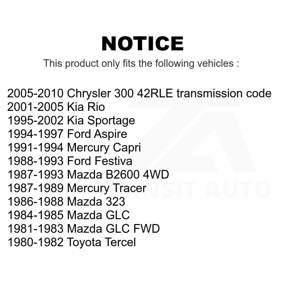 Front Outer Wheel Bearing Race Pair For Chrysler 300 Kia Sportage Rio Ford Mazda
