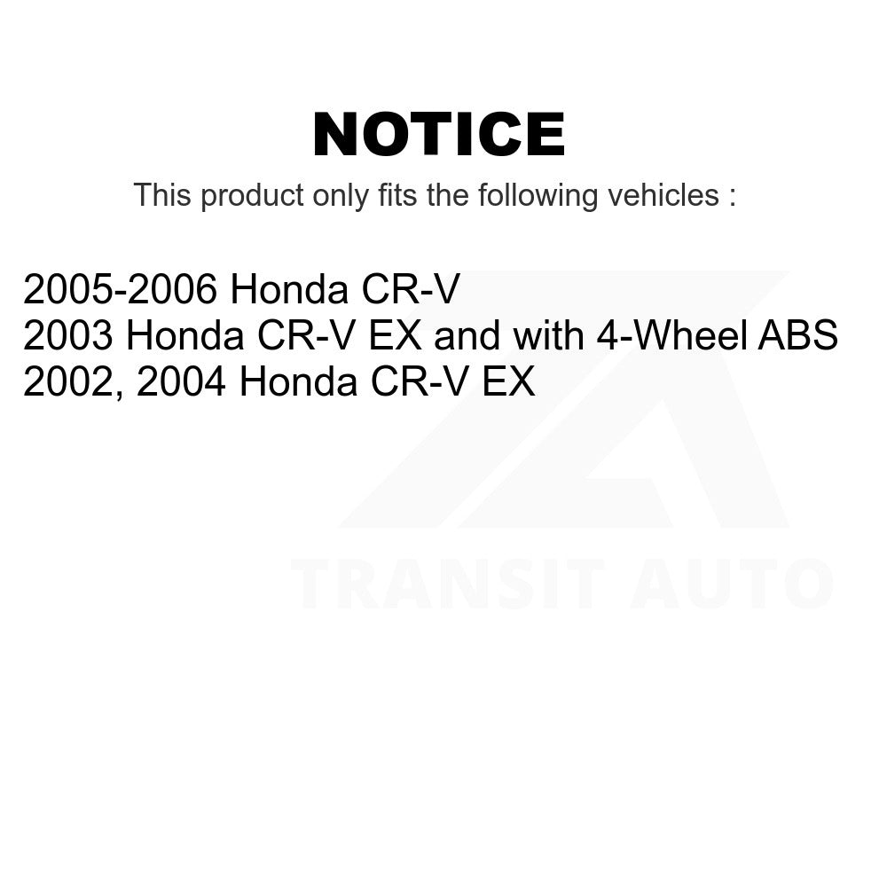 Front Rear Wheel Bearing Kit For Honda CR-V