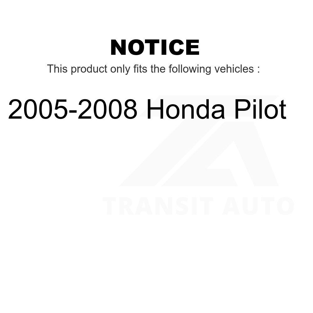 Front Rear Wheel Bearing Kit For 2005-2008 Honda Pilot