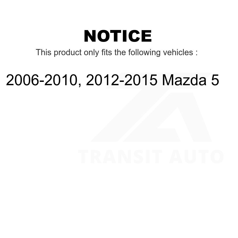 Front Rear Wheel Bearing Kit For Mazda 5