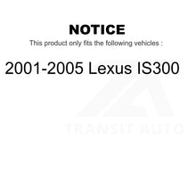 Charger l&#39;image dans la galerie, Front Rear Wheel Bearing Kit For 2001-2005 Lexus IS300