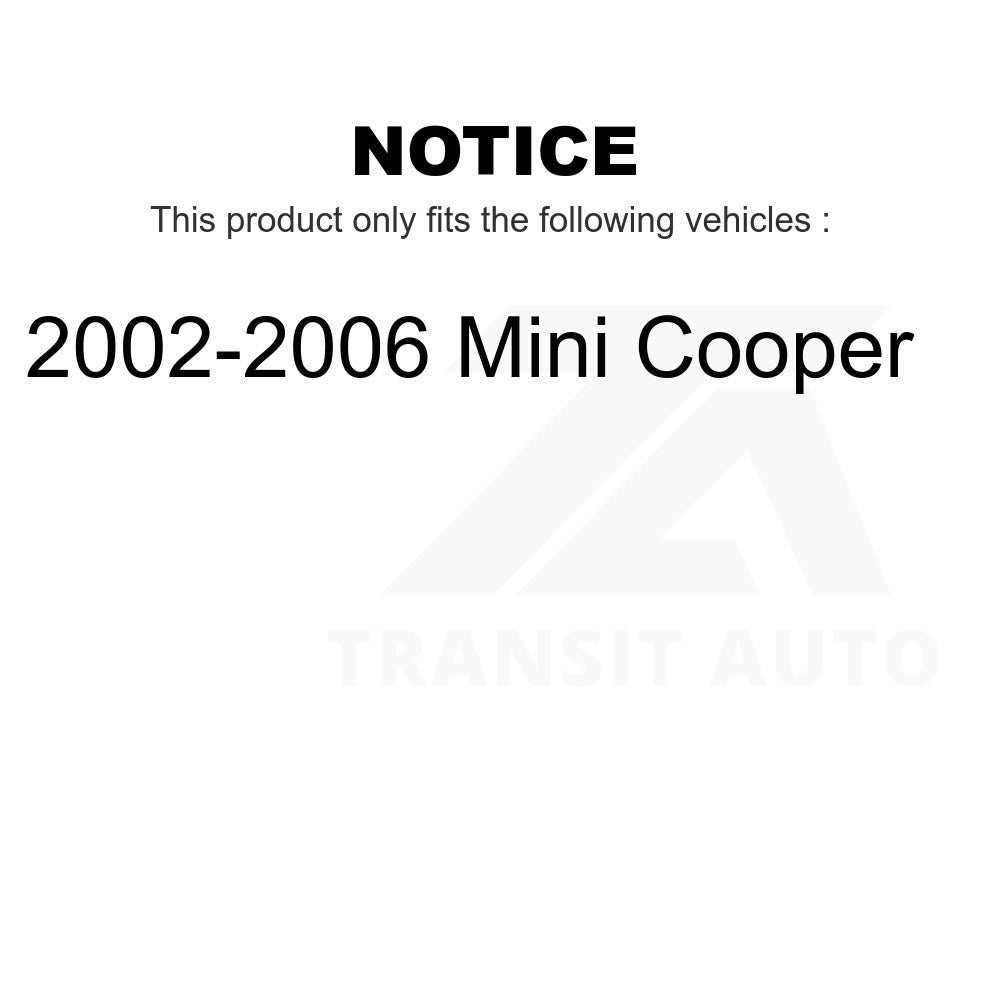 Front Rear Wheel Bearing & Hub Assembly Kit For 2002-2006 Mini Cooper