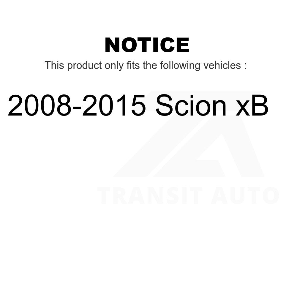 Front Rear Wheel Bearing & Hub Assembly Kit For 2008-2015 Scion xB