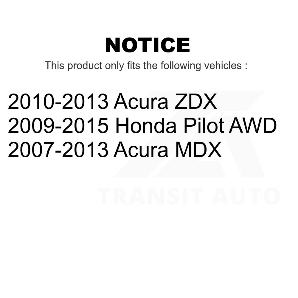 Front Rear Wheel Bearing & Hub Assembly Kit For Honda Pilot Acura MDX ZDX