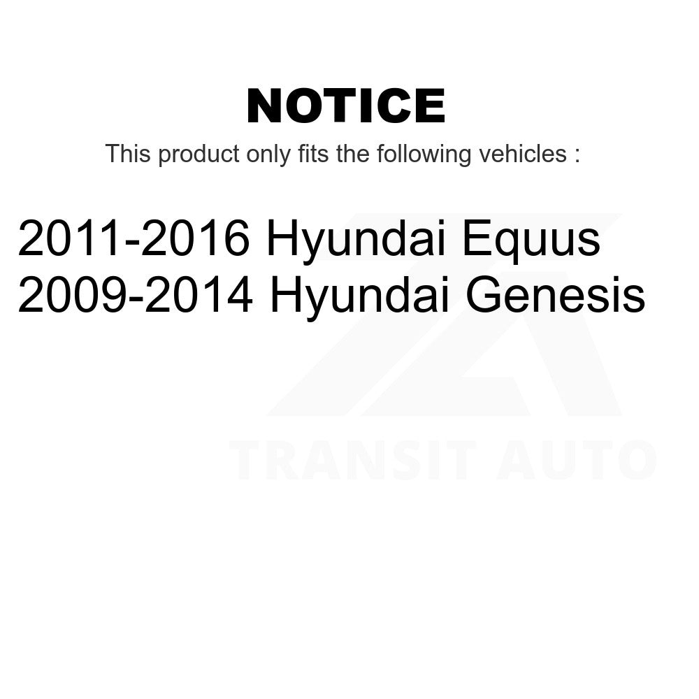 Front Rear Wheel Bearing & Hub Assembly Kit For Hyundai Genesis Equus