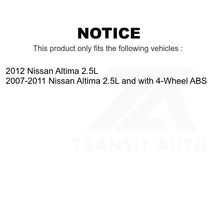 Charger l&#39;image dans la galerie, Front Rear Wheel Bearing &amp; Hub Assembly Kit For Nissan Altima