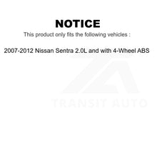 Charger l&#39;image dans la galerie, Front Rear Wheel Bearing &amp; Hub Assembly Kit For Nissan Sentra