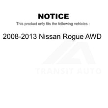 Charger l&#39;image dans la galerie, Front Rear Wheel Bearing &amp; Hub Assembly Kit For 2008-2013 Nissan Rogue AWD