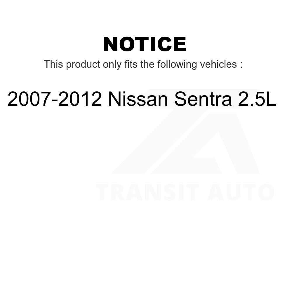 Front Rear Wheel Bearing & Hub Assembly Kit For 2007-2012 Nissan Sentra 2.5L