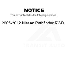 Charger l&#39;image dans la galerie, Front Rear Wheel Bearing &amp; Hub Assembly Kit For 2005-2012 Nissan Pathfinder RWD