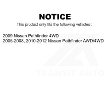 Load image into Gallery viewer, Front Rear Wheel Bearing &amp; Hub Assembly Kit For Nissan Pathfinder