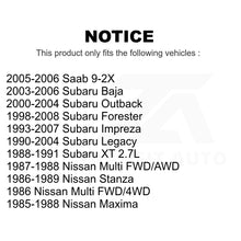 Charger l&#39;image dans la galerie, Roulement de roue intérieur avant et paire de course pour Subaru Forester Impreza Outback Legacy 