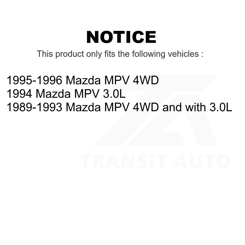 Front Inner Wheel Bearing Pair For Mazda MPV