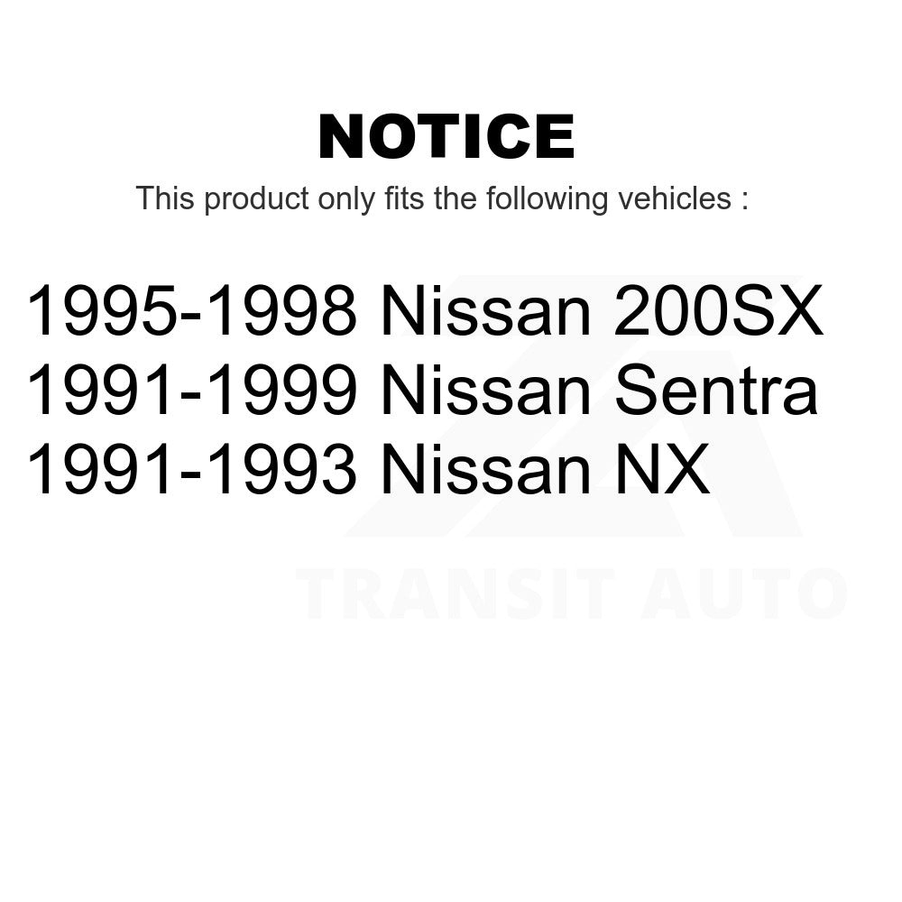 Front Inner Wheel Bearing Pair For Nissan Sentra 200SX NX