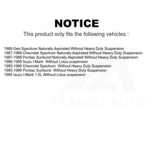 Charger l&#39;image dans la galerie, Front Inner Wheel Bearing Pair For Spectrum Chevrolet Isuzu I-Mark Geo Pontiac
