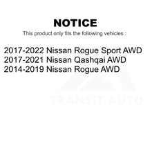 Charger l&#39;image dans la galerie, Front Rear Wheel Bearing &amp; Hub Assembly Kit For Nissan Rogue Sport Qashqai AWD