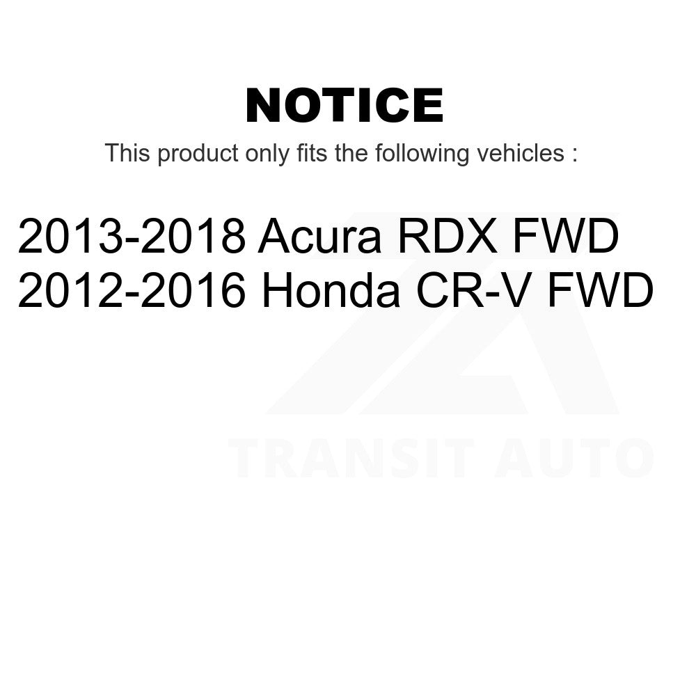 Rear Wheel Bearing And Hub Assembly Pair For Honda CR-V Acura RDX FWD