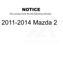 Charger l&#39;image dans la galerie, Rear Wheel Bearing And Hub Assembly Pair For 2011-2014 Mazda 2
