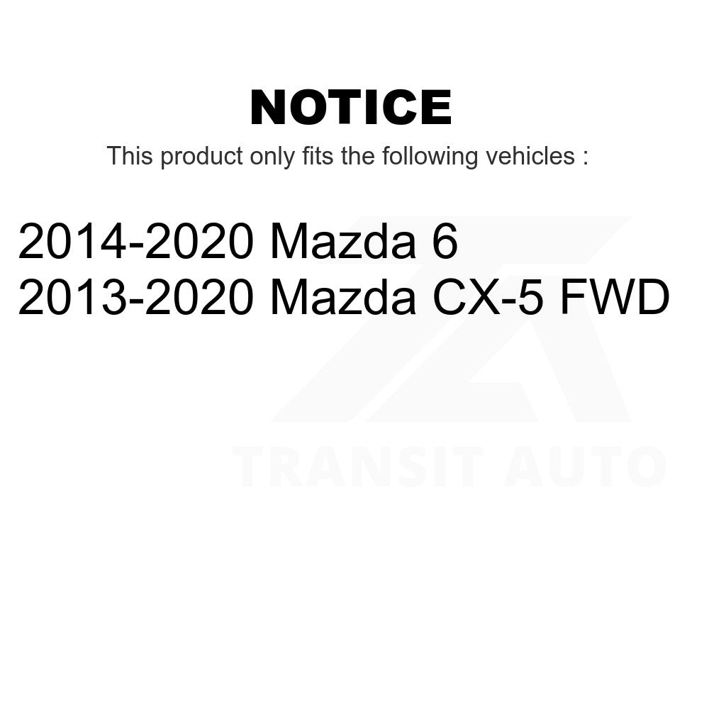 Rear Wheel Bearing And Hub Assembly Pair For Mazda CX-5 6