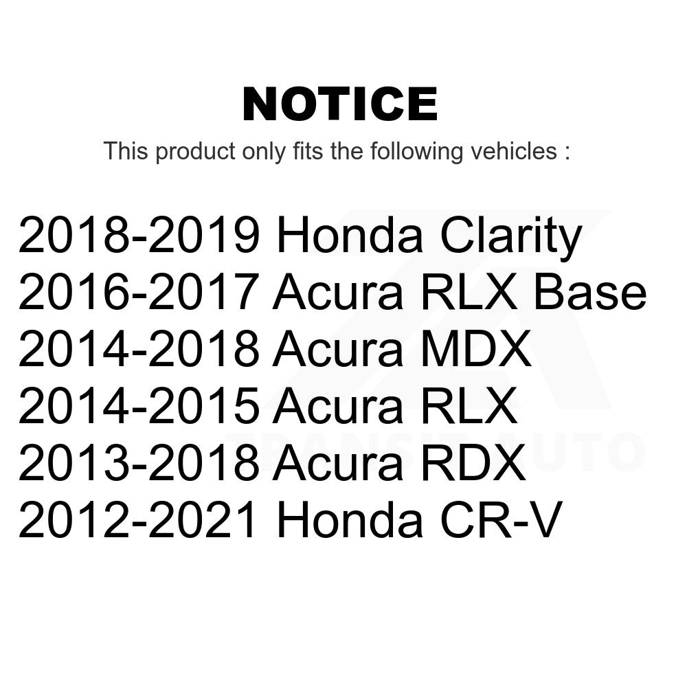 Front Wheel Bearing Pair For Honda CR-V Acura MDX RDX Clarity RLX
