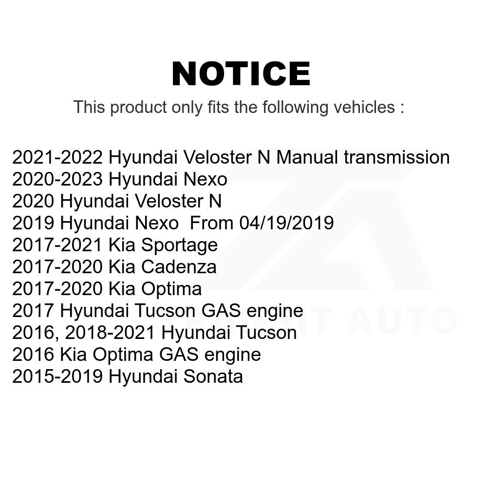 Front Wheel Bearing And Hub Assembly Pair For Hyundai Sonata Kia Tucson Optima N