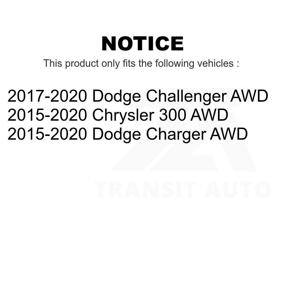 Front Rear Wheel Bearing & Hub Assembly Kit For Dodge Charger Chrysler 300 AWD
