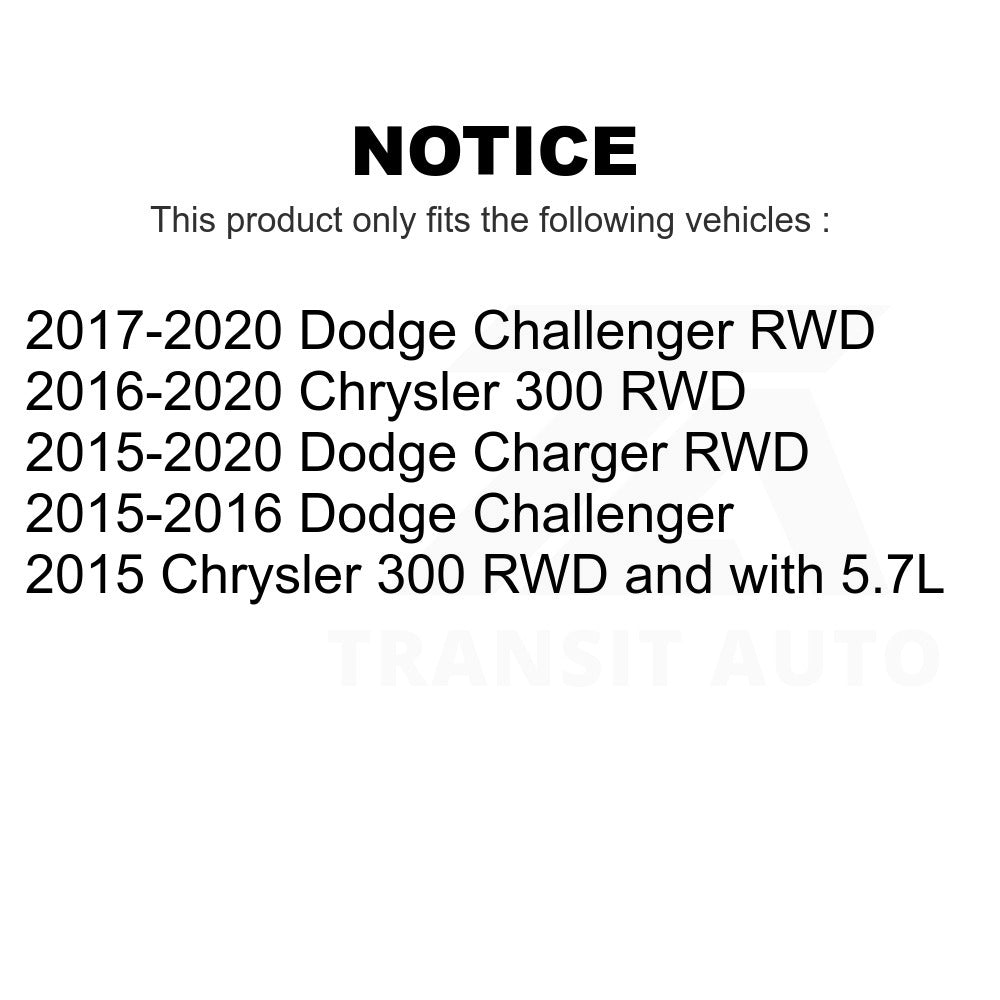 Front Rear Wheel Bearing Hub Assembly Kit For Dodge Charger Challenger Chrysler