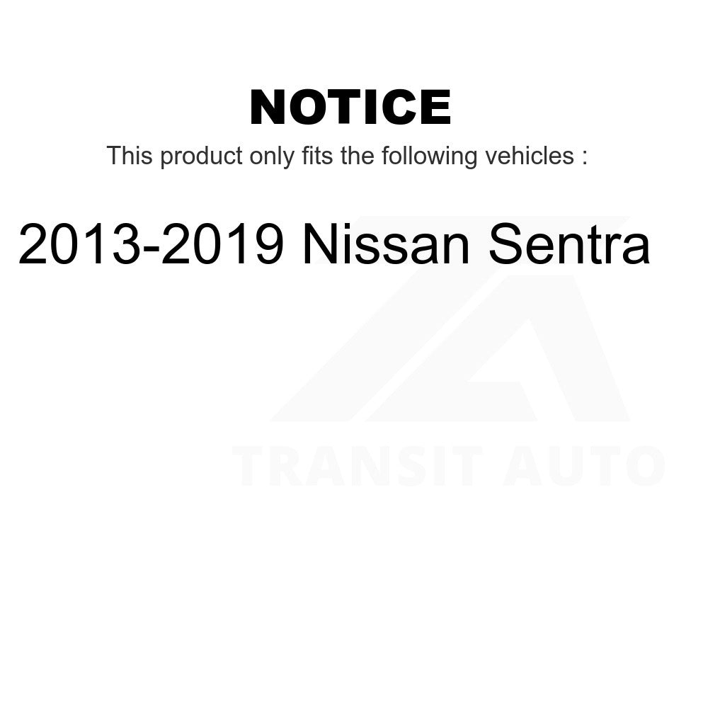 Front Rear Wheel Bearing & Hub Assembly Kit For 2013-2019 Nissan Sentra
