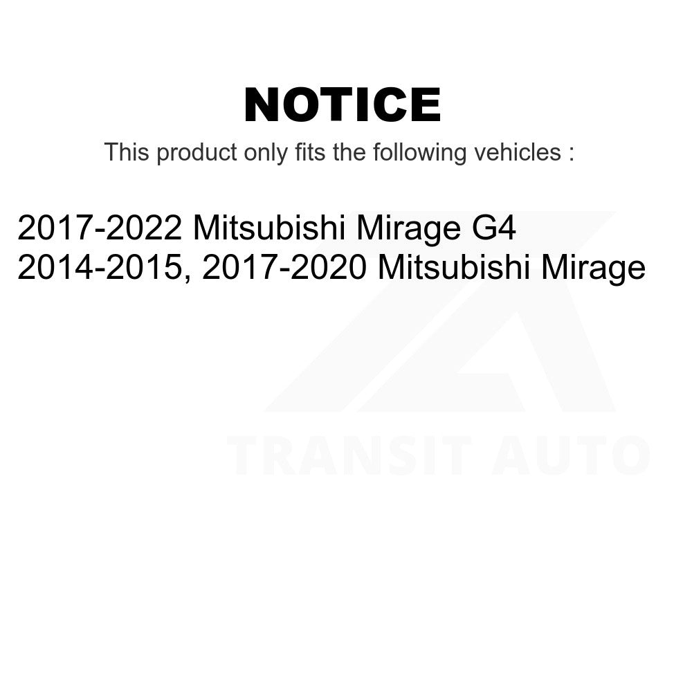 Front Rear Wheel Bearing Kit For Mitsubishi Mirage G4