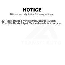 Charger l&#39;image dans la galerie, Front Rear Wheel Bearing &amp; Hub Assembly Kit For 2014-2018 Mazda 3 Sport