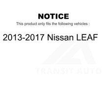 Charger l&#39;image dans la galerie, Front Rear Wheel Bearing &amp; Hub Assembly Kit For 2013-2017 Nissan LEAF