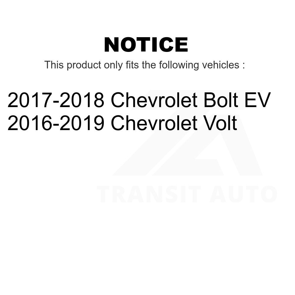 Front Wheel Bearing And Hub Assembly Pair For Chevrolet Volt Bolt EV