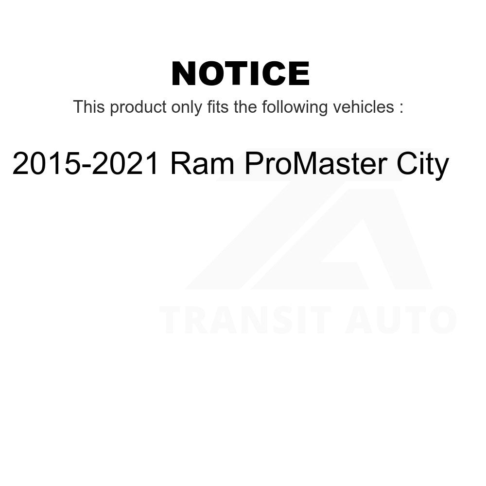 Front Inner Wheel Bearing Pair For 2015-2021 Ram ProMaster City