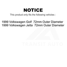 Charger l&#39;image dans la galerie, Front Rear Wheel Bearing &amp; Hub Assembly Kit For 1999-1999 Volkswagen Jetta Golf