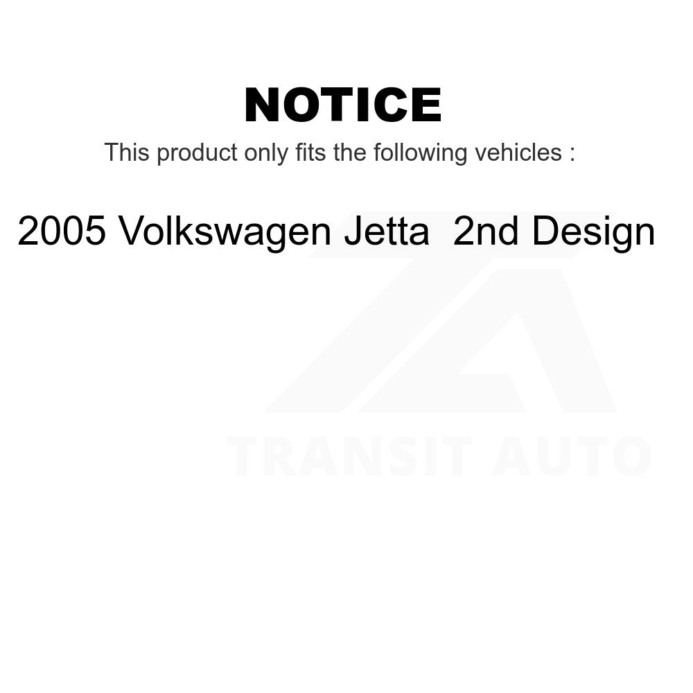 Front Rear Wheel Bearing & Hub Assembly Kit For 2005 Volkswagen Jetta 2nd Design