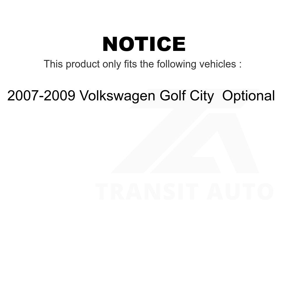 Front Rear Wheel Bearing And Hub Assembly Kit For Volkswagen Golf City Optional